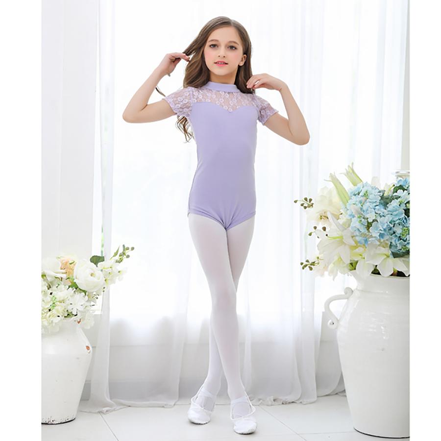BALLET KIDS 2点セット ( レオタード + スカート ) バレエ 半袖 レース