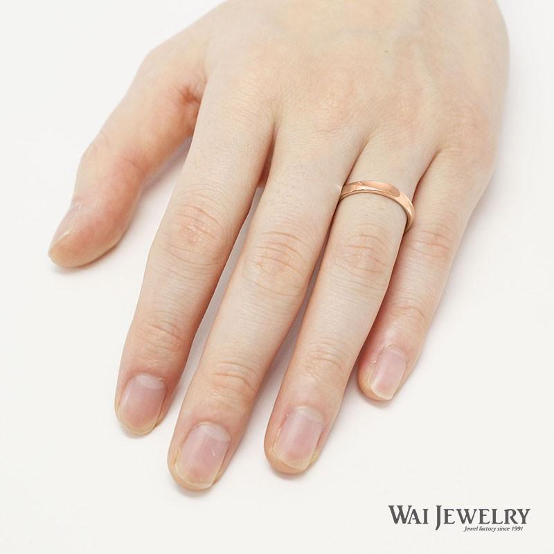 ⭐公式品⭐ 結婚指輪 ピンクゴールド マリッジリング ダイヤモンド ペアリング 2本セット 指輪 K18PG 20代 30代 40代 【W1461862580】(53196円)