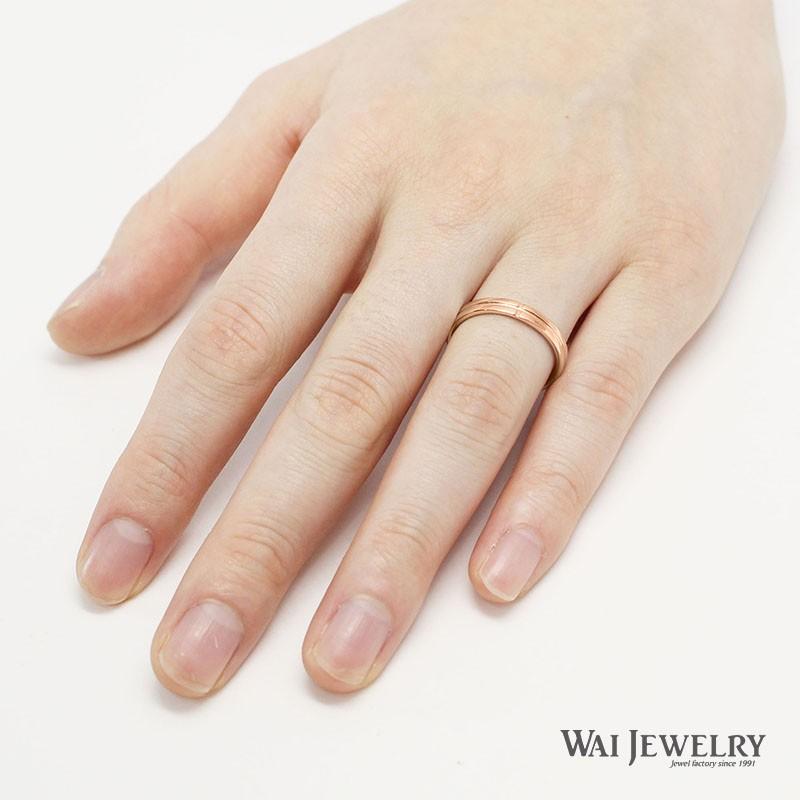 新入荷 結婚指輪 ピンクゴールド マリッジリング ダイヤモンド ペアリング 2本セット 指輪 K18PG 20代 30代 40代 【UOI1654720590】(60214円)