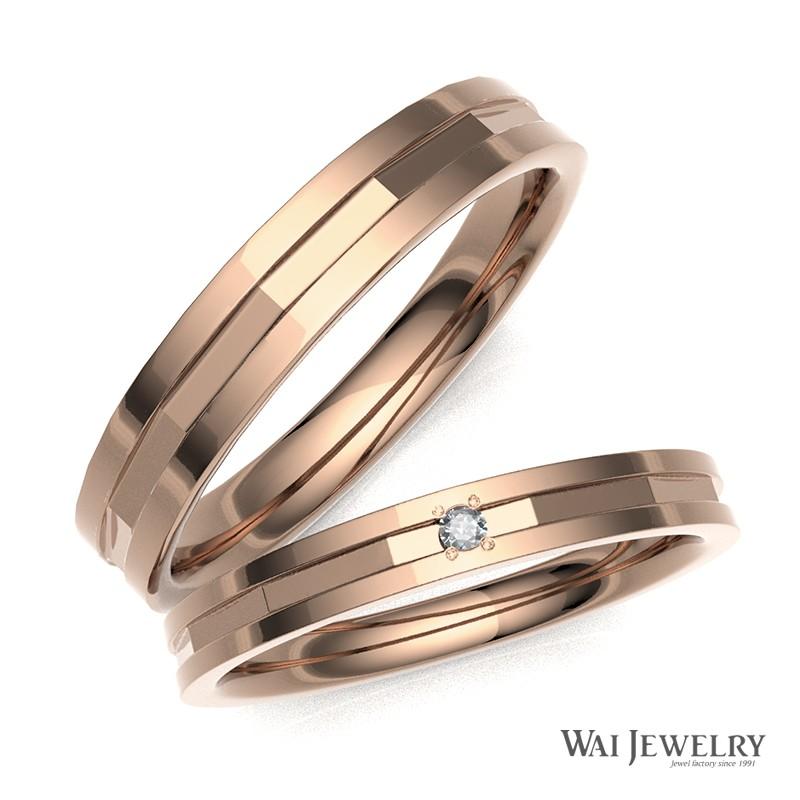 結婚指輪 ピンクゴールド マリッジリング ダイヤモンド ペアリング 2本セット 指輪 K18PG 20代 30代 40代
