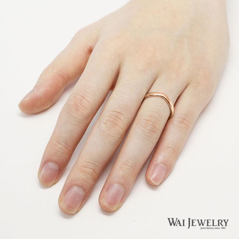 匿名配送 結婚指輪 ピンクゴールド マリッジリング ダイヤモンド ペアリング 2本セット 指輪 K18PG 20代 30代 40代 【R1911662531】(69564円)