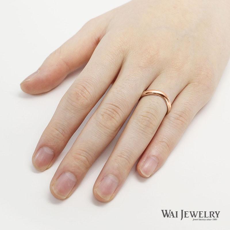 ［即日発送］ 結婚指輪 ピンクゴールド マリッジリング ダイヤモンド ペアリング 2本セット 指輪 K18PG 20代 30代 40代 【QGW1828835287】(66550円)