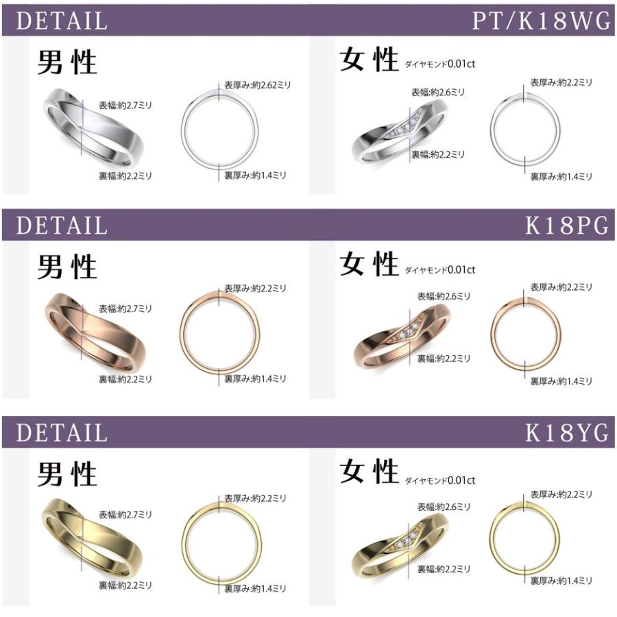 【正規品】 結婚指輪 ピンクゴールド マリッジリング ダイヤモンド ペアリング 2本セット 指輪 K18PG 20代 30代 40代 【PE1889291950】(68750円)