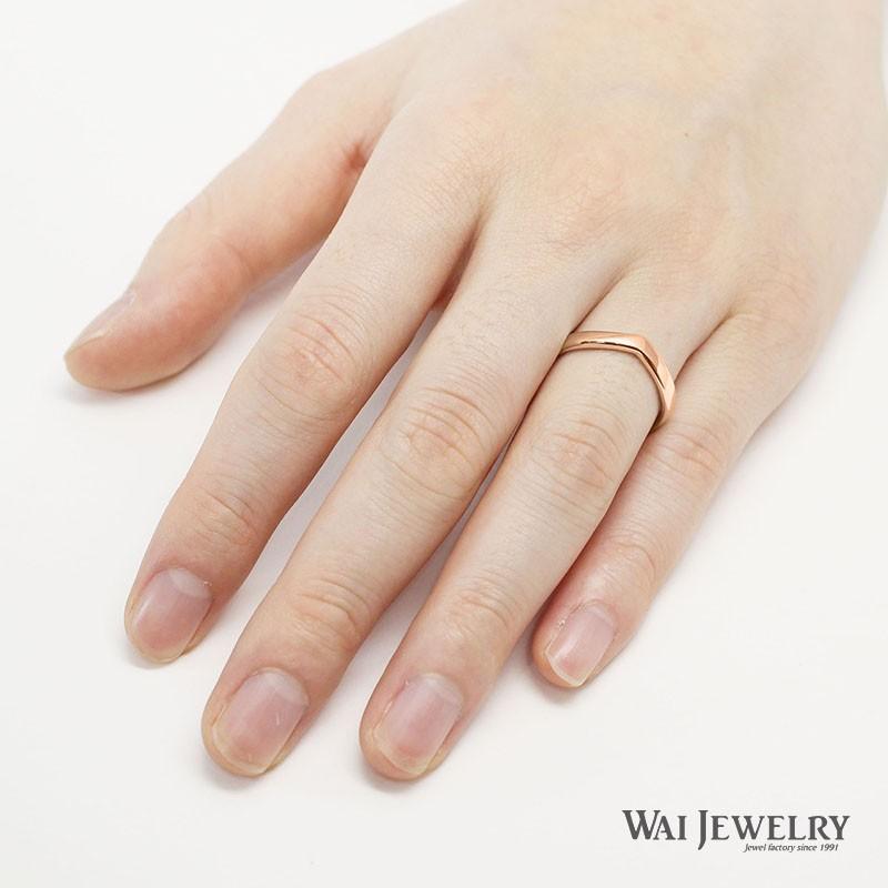 【正規品】 結婚指輪 ピンクゴールド マリッジリング ダイヤモンド ペアリング 2本セット 指輪 K18PG 20代 30代 40代 【PE1889291950】(68750円)