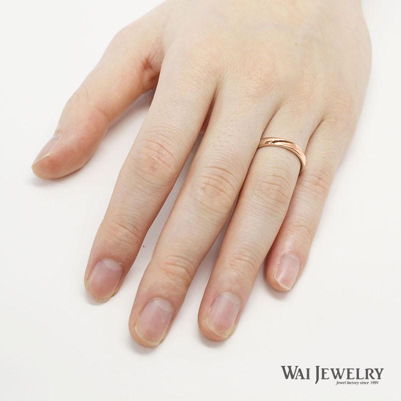 公式 グッズ 結婚指輪 ピンクゴールド マリッジリング ダイヤモンド ペアリング 2本セット 指輪 K18PG 20代 30代 40代 【OCQ1828833950】(66550円)