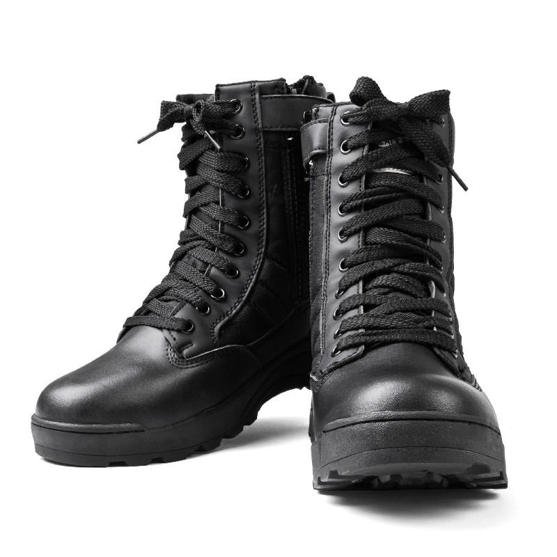 新品 SWAT サイドジッパータクティカルブーツ COBRA TYPE BLACK メンズ サバゲー 靴 ブーツ シューズ 装備  アメリカ軍【T】｜waiper