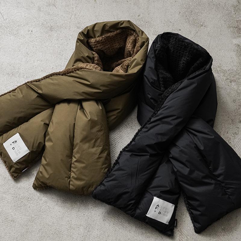 ALLIED FEATHER + DOWN A4399-190AC01 Bulky Down Muff ダウンマフラー