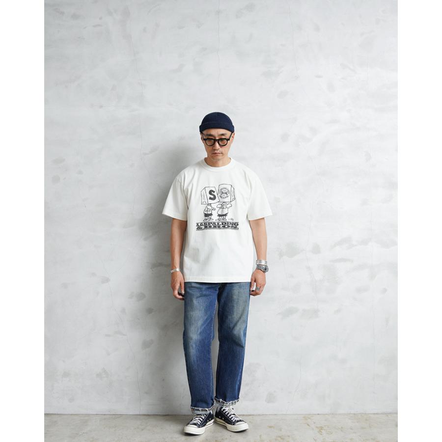 A.G.SPALDING&BROS エージースポルディング&ブロス SPL-AGS-251013 SKETCHBOOK3 S/S プリントTシャツ 日本製【クーポン対象外】【T】の画像
