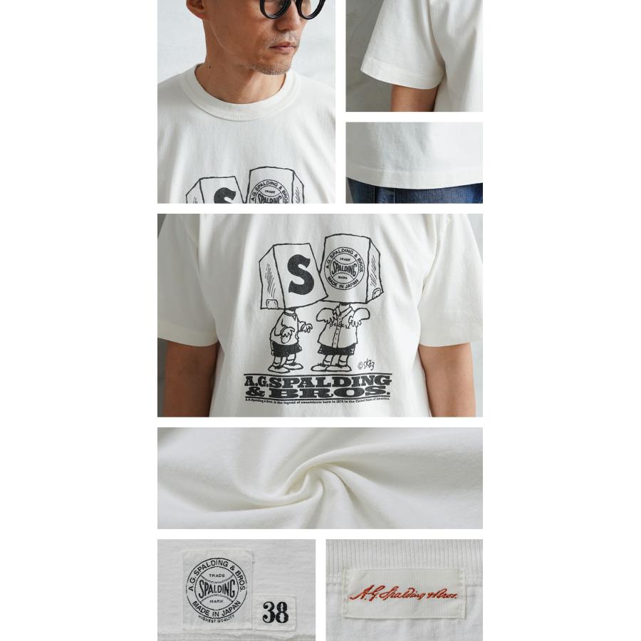 A.G.SPALDING&BROS エージースポルディング&ブロス SPL-AGS-251013 SKETCHBOOK3 S/S プリントTシャツ 日本製【クーポン対象外】【T】の画像