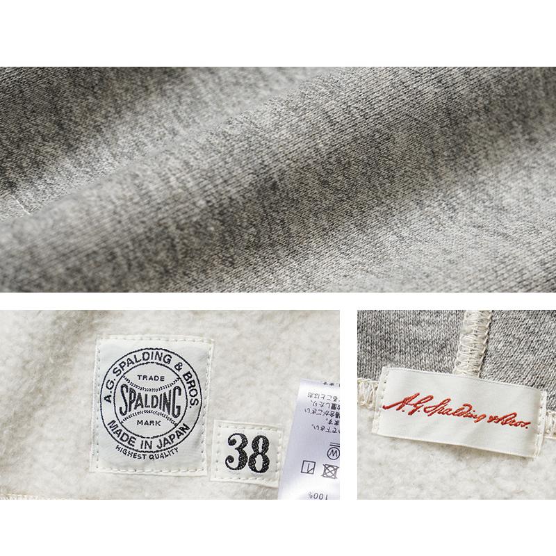 A.G.SPALDING&BROS SPL-WAP-251004 A.G.SPALDING&BROS×WAIPER シングル サイドライン コラボスウェットパーカー 日本製【クーポン対象外】【T】の画像