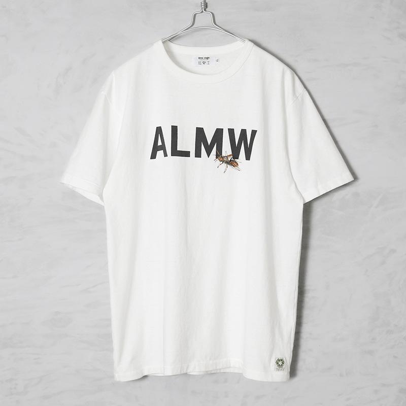 ALMWby Waiper ホワイト Tシャツ WAIPER.inc ALMW by WAIPER×free rage S/S Bee T-Shirt 日本製 T