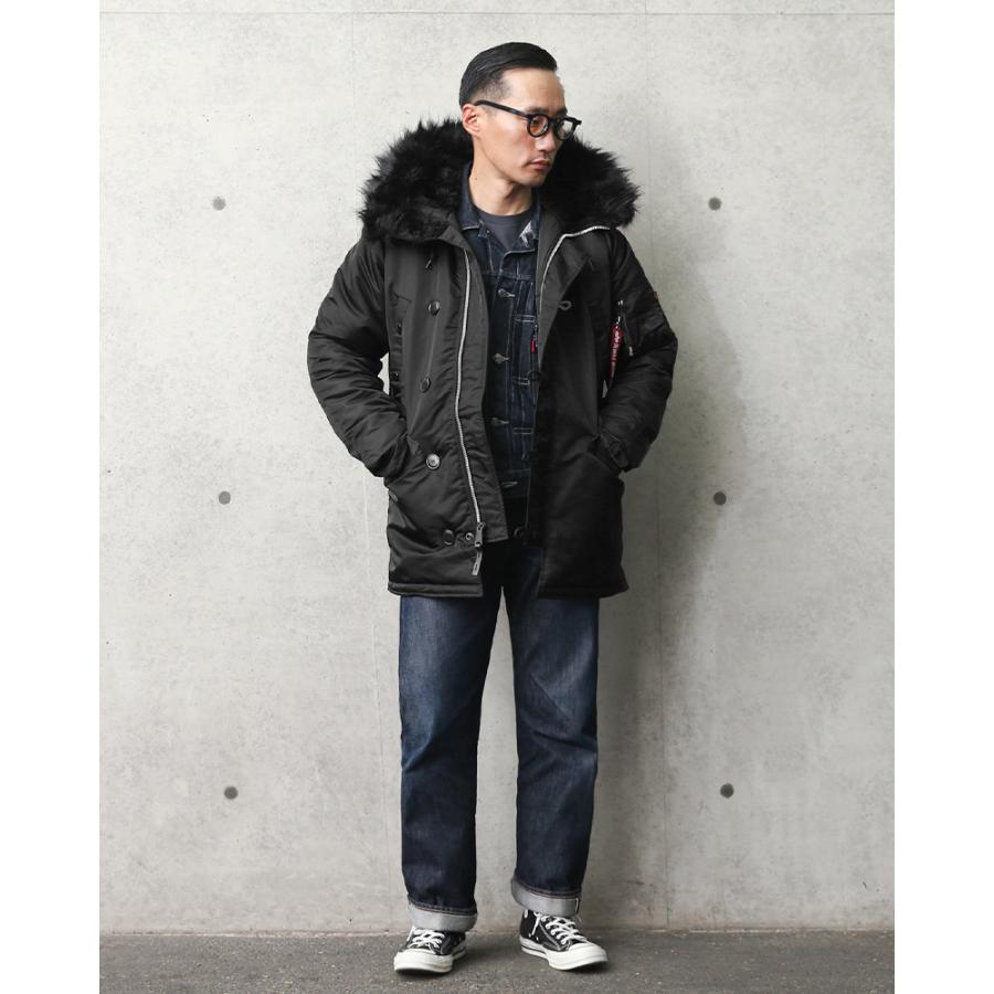 ALPHA アルファ N-3Bフライトジャケット JAPAN FIT ブラックファー