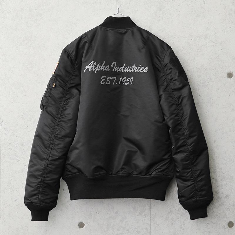 ALPHA アルファ TA0196 AIR CREW JAPAN FIT MA-1 ジャケット メンズ