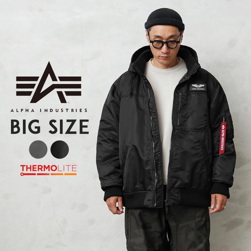 ALPHA アルファ TA1672 THERMOLITE フーデッドリブ ジャケット BIG