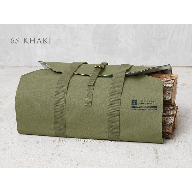 AS2OV（アッソブ） 182000 ALBERTON CANVAS FIRE WOOD BAG キャンバス