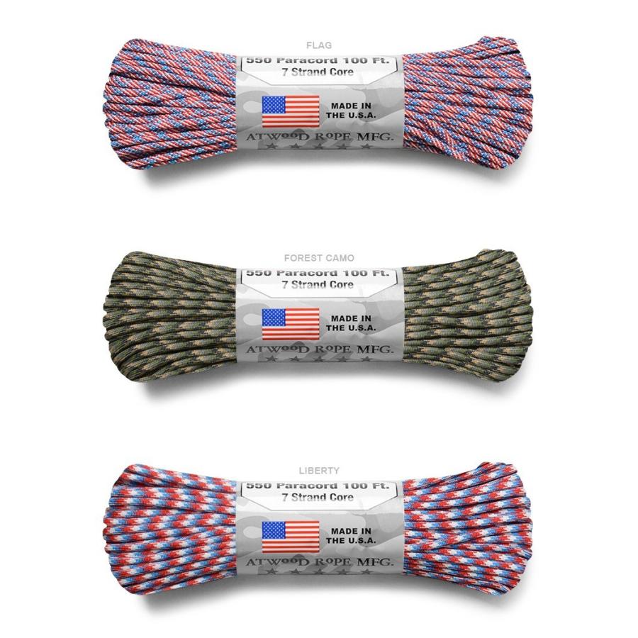Atwood Rope Mfg アトウッド ロープ 7strand 550lbs パラコード 100フィート Made In Usa テント ロープ アウトドア 2 クーポン対象外 T Atwoodrope 550 100ft 2 ミリタリーショップwaiper 通販 Yahoo ショッピング