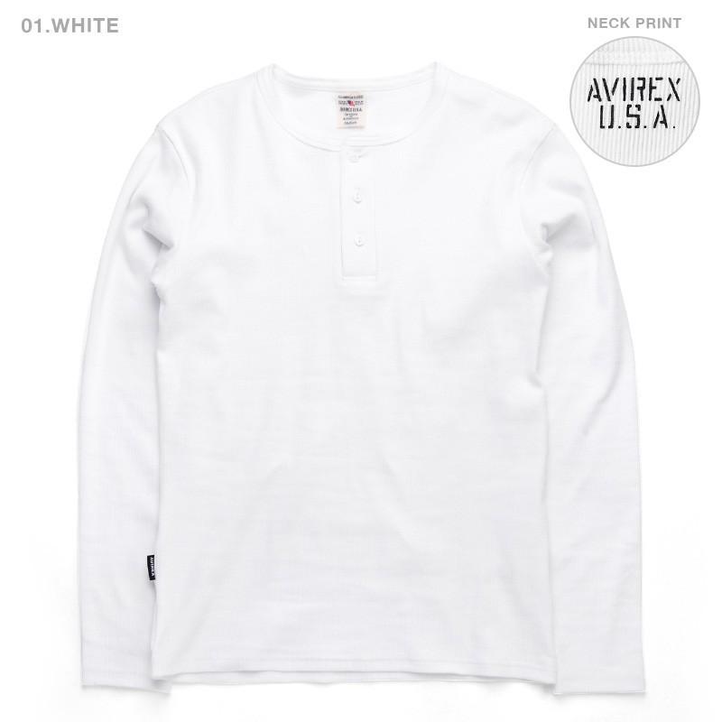 AVIREX（アヴィレックス） アビレックス Tシャツ 長袖 ヘンリーネック