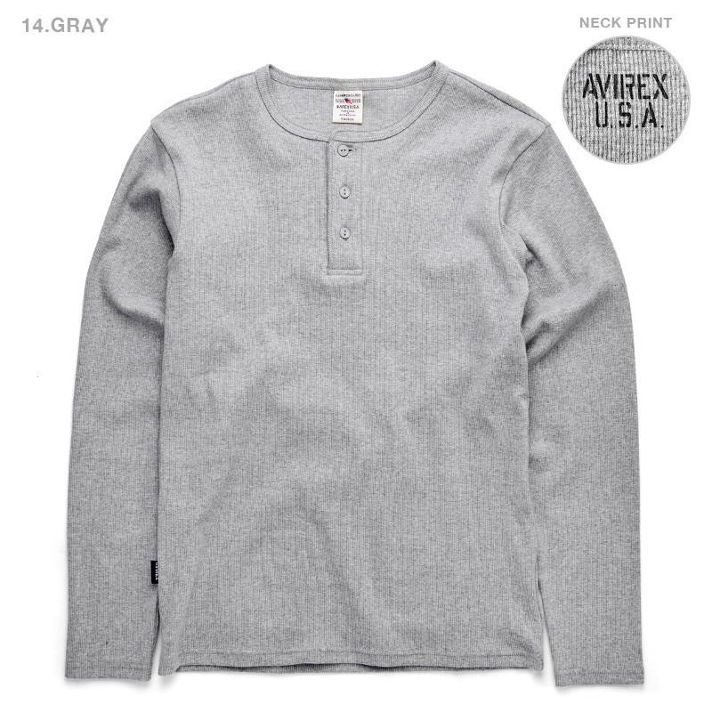 AVIREX（アヴィレックス） アビレックス Tシャツ 長袖 ヘンリーネック