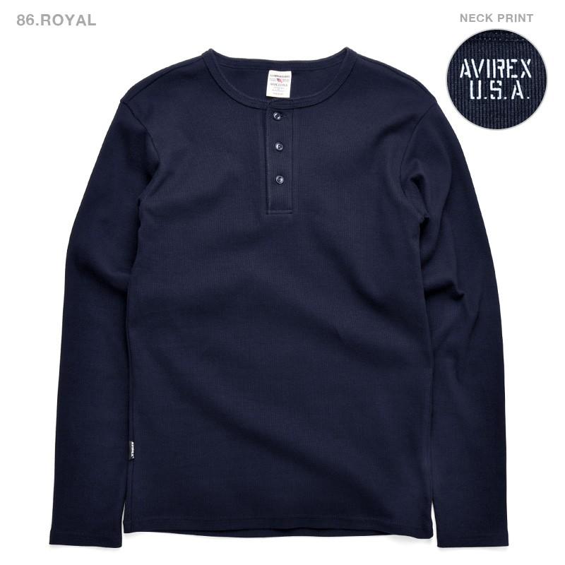 AVIREX（アヴィレックス） アビレックス Tシャツ 長袖 ヘンリーネック