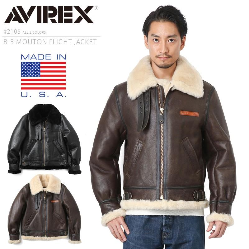 AVIREX アビレックス  Bフライトジャケット リアルムートン MADE