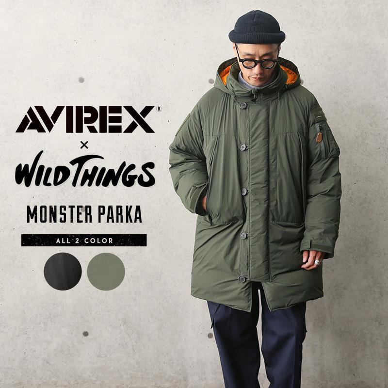 AVIREX×WILD THINGS 6112180 MONSTER PARKA モンスターパーカー