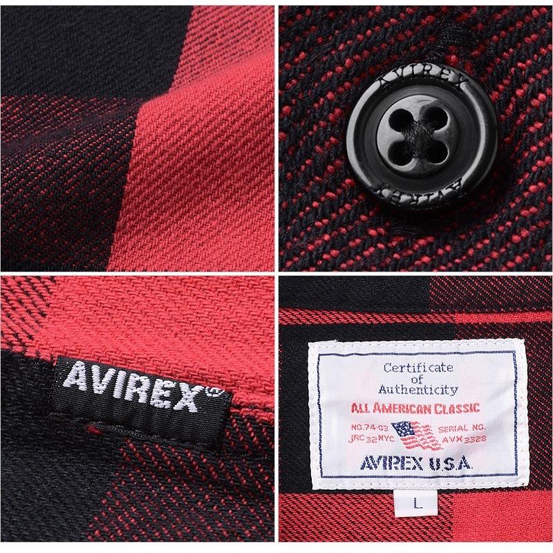 ポイント10倍！AVIREX アビレックス L/S フランネル ブロックチェック シャツ メンズ 長袖 ネルシャツ アメカジ ブランド 6115071【クーポン対象外】【T】｜waiper｜12