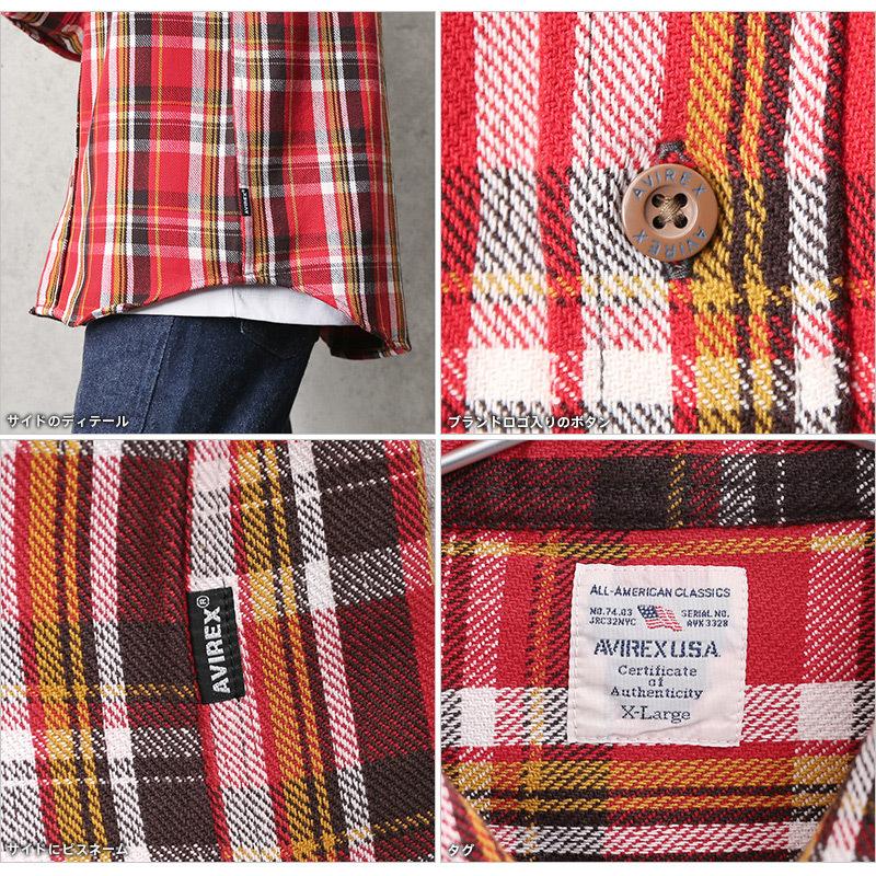 AVIREX アビレックス 6115129 デイリーウェア コットン チェック