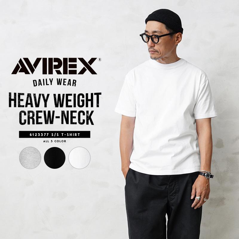 Avirex アビレックス デイリーウエア Heavyweight 半袖 クルーネックtシャツ メンズ ヘビーウェイト カットソー 無地 丸首 クーポン対象外 T Avirex ミリタリーショップwaiper 通販 Yahoo ショッピング