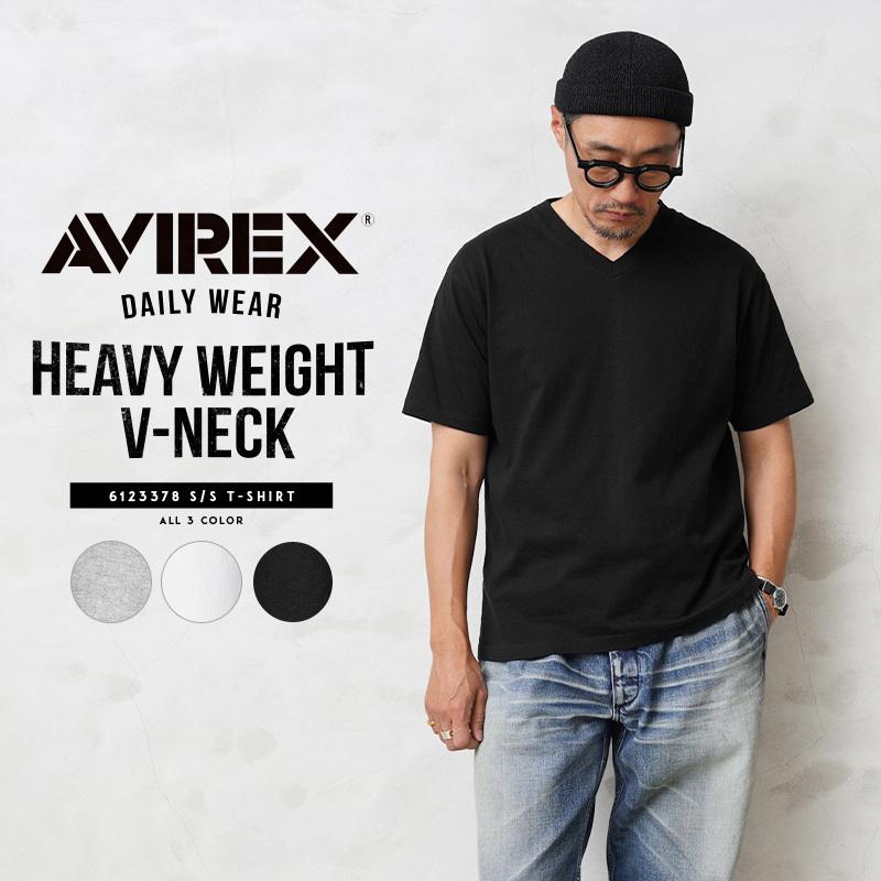 Avirex アビレックス デイリーウエア Heavyweight 半袖 Vネックtシャツ メンズ ヘビーウェイト カットソー 無地 クーポン対象外 T Avirex ミリタリーショップwaiper 通販 Yahoo ショッピング