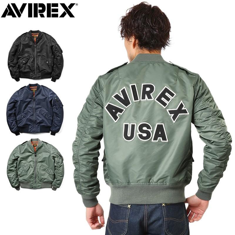 AVIREX アビレックス L-2 CM LOGO フライトジャケット メンズ AVIREX アビレックス L-2 CM LOGO フライトジャケット メンズ