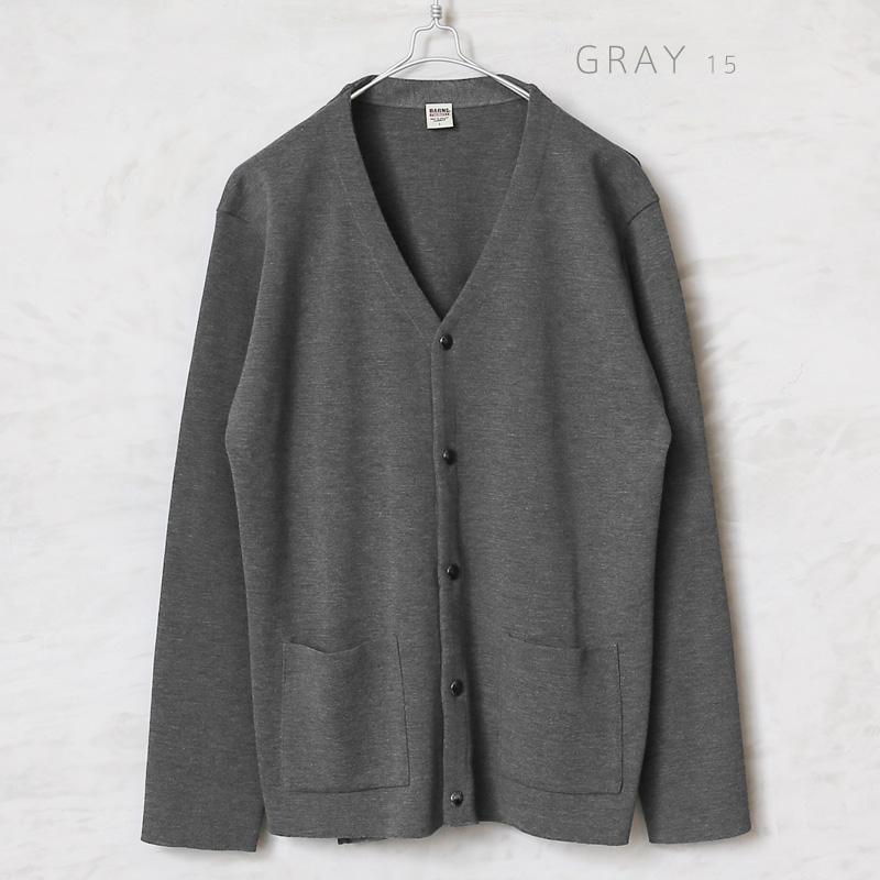 BARNS OUTFITTERS バーンズ BR-22337 MILANORIB カーディガン 日本製 