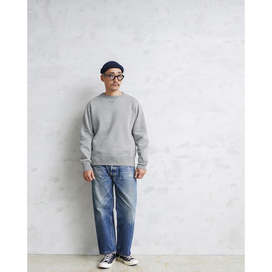 BARNS バーンズ BR-3000 ダブルVガゼット L/S クルーネック COZUN