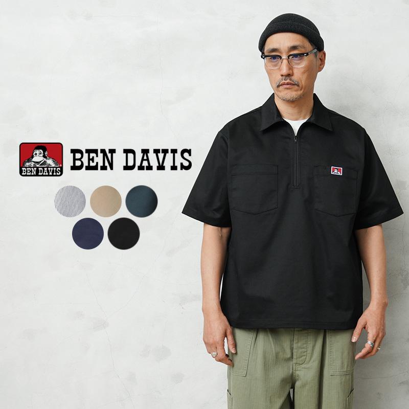 BEN DAVIS（ベンデイビス） ND-26580025 1/2 ZIP S/S SHIRT ハーフ