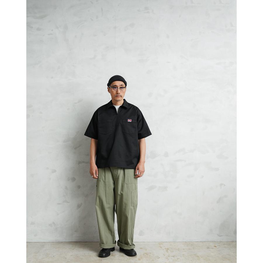 BEN DAVIS（ベンデイビス） ND-26580025 1/2 ZIP S/S SHIRT ハーフ