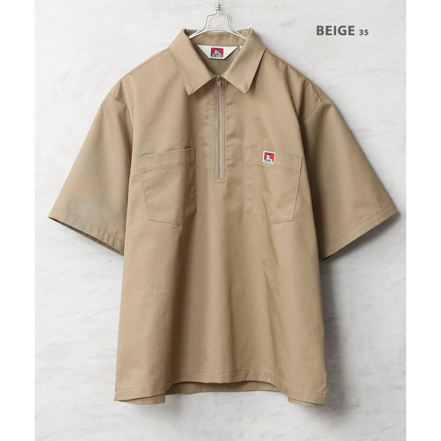 BEN DAVIS（ベンデイビス） ND-26580025 1/2 ZIP S/S SHIRT ハーフ