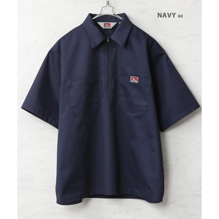 BEN DAVIS（ベンデイビス） ND-26580025 1/2 ZIP S/S SHIRT ハーフ