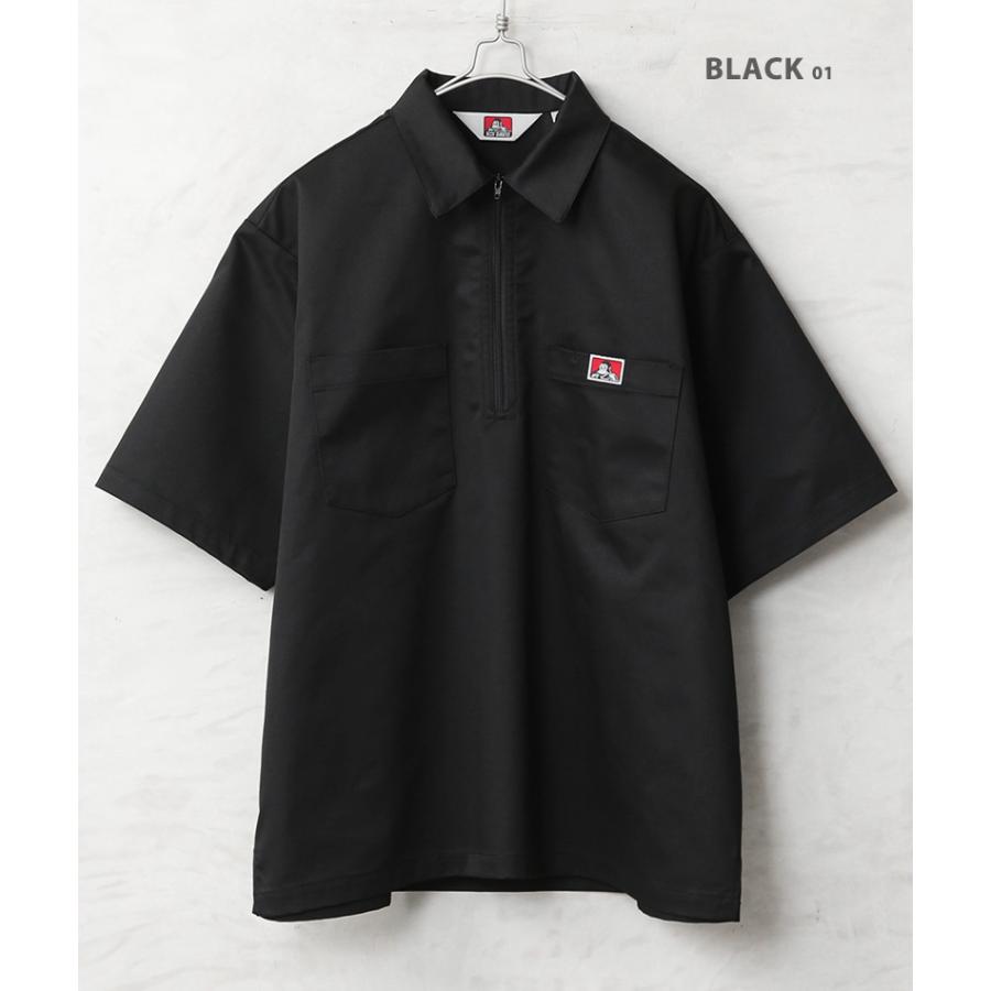 BEN DAVIS（ベンデイビス） ND-26580025 1/2 ZIP S/S SHIRT ハーフ
