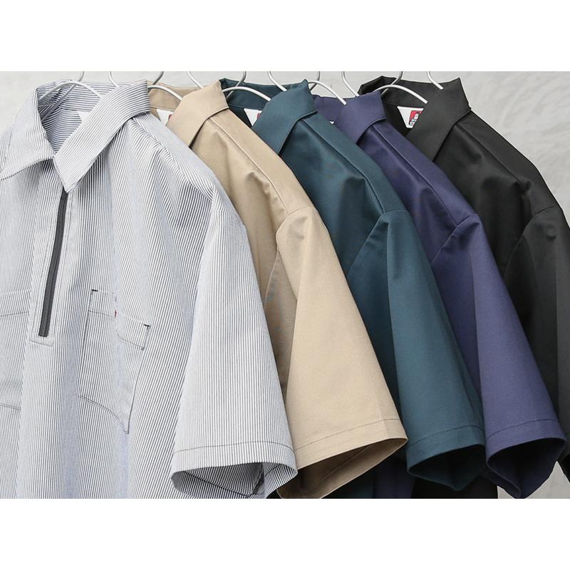 BEN DAVIS（ベンデイビス） ND-26580025 1/2 ZIP S/S SHIRT ハーフ