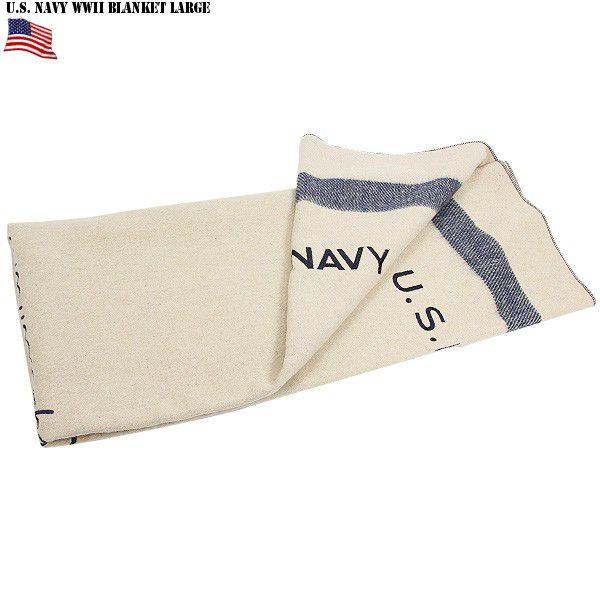 ミリタリー毛布 新品 米軍 U.S NAVYブランケット LARGEサイズ