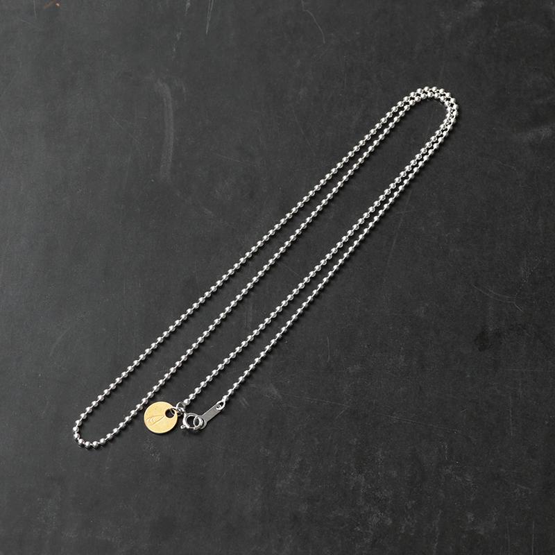 BUTTON WORKS ボタンワークス Silver 925 ボールチェーンネックレス