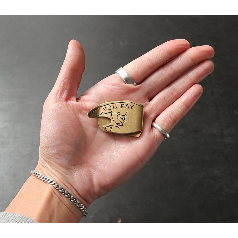 BUTTON WORKS ボタンワークス BW-0185 “YOU PAY”MONEY CLIP 2