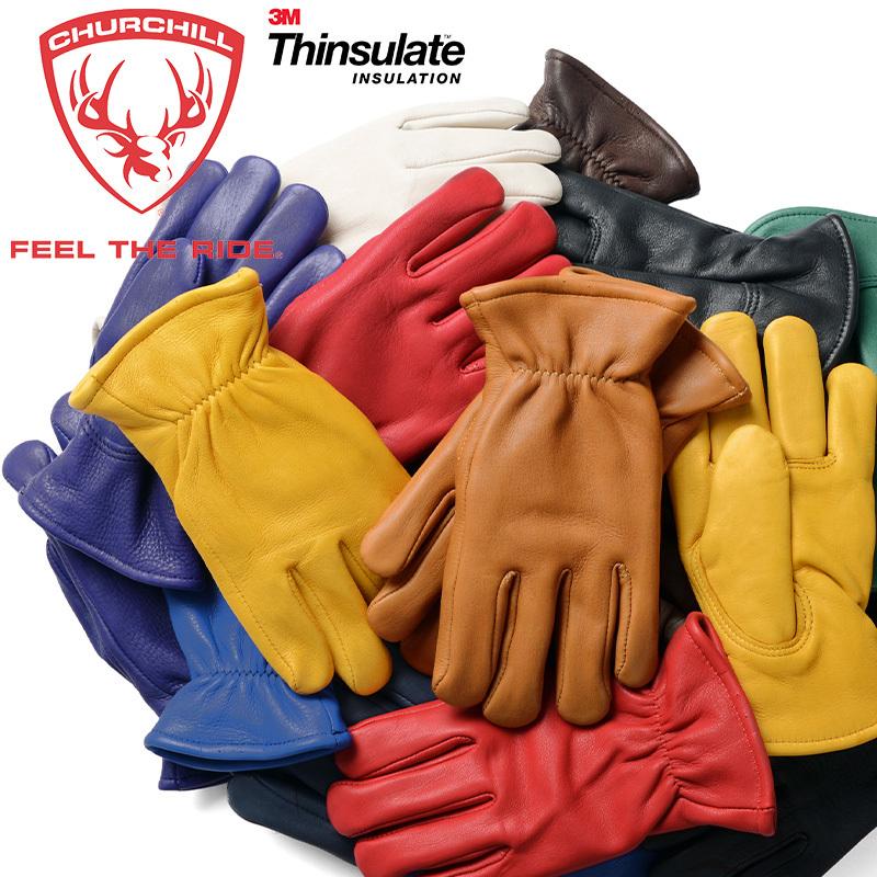 CHURCHILL GLOVE チャーチルグローブ Marverick Classic Thinsulate レザーグローブ MADE IN USA  ディアスキン シンサレート 本革 手袋 革製 アメリカ製【T】 : cgg040504127 : ミリタリーショップWAIPER - 通販 -