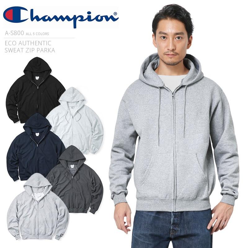 Champion チャンピオン A S800 Eco オーセンティック スウェット ジップ パーカー メンズ 裏起毛 ジップアップ 無地 ブランド Champion A S800 ミリタリーショップwaiper 通販 Yahoo ショッピング