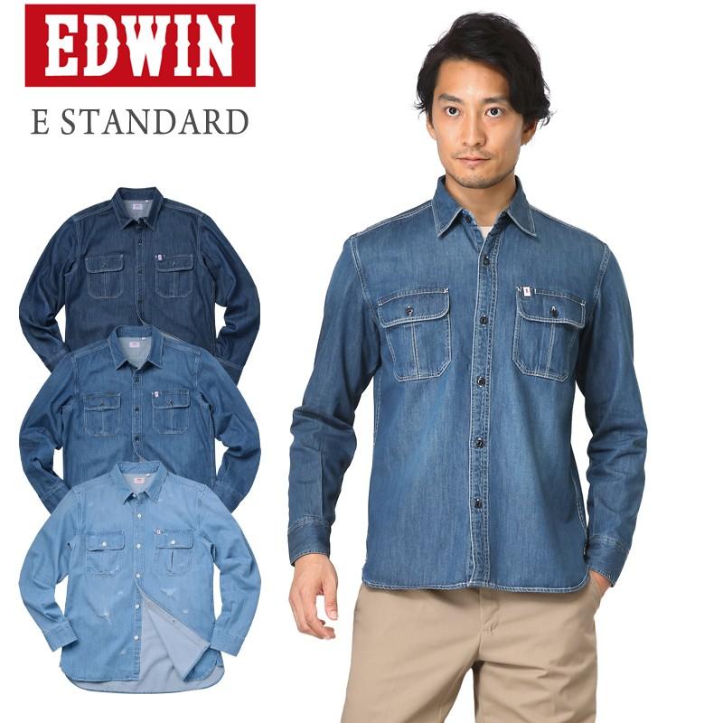 セール34 Off Edwin エドウィン E Standard Et26 L S デニム ワークシャツ メンズ 長袖 アメカジ ブランド おしゃれ お洒落 クーポン対象外 Edwin Et26 100 ミリタリーショップwaiper 通販 Yahoo ショッピング