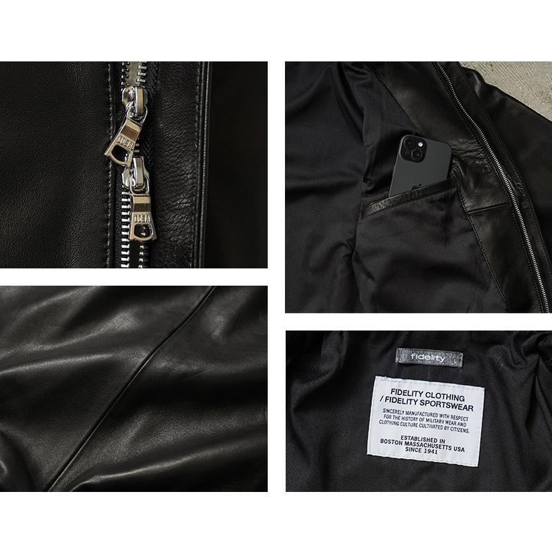 FIDELITY（フィデリティ） SN-23775026 LAMB LEATHER A-2 JKT ラム
