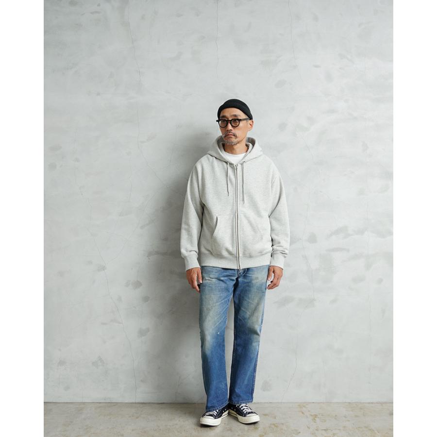 FIDELITY（フィデリティ） C-25775013 USA COTTON 1pt PATCH SWEAT ZIP