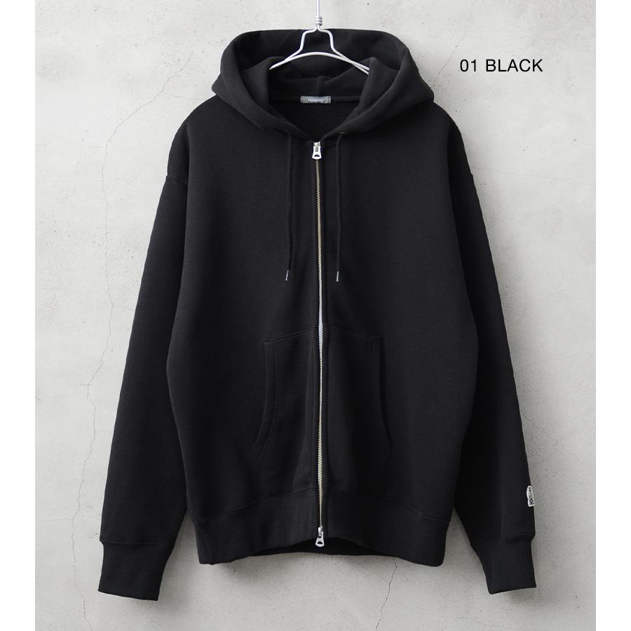 FIDELITY（フィデリティ） C-25775013 USA COTTON 1pt PATCH SWEAT ZIP