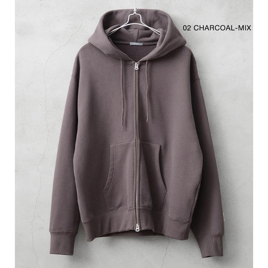 FIDELITY（フィデリティ） C-25775013 USA COTTON 1pt PATCH SWEAT ZIP