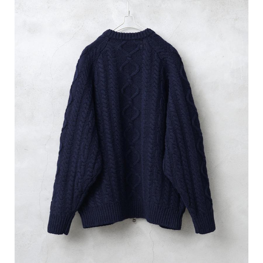 FIDELITY（フィデリティ） ND-23775014 SHETLAND WOOL FISHRMAN ZIP UP