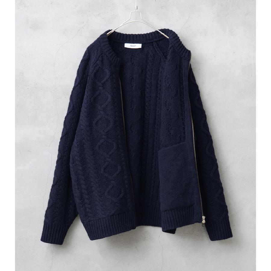 FIDELITY（フィデリティ） ND-23775014 SHETLAND WOOL FISHRMAN ZIP UP